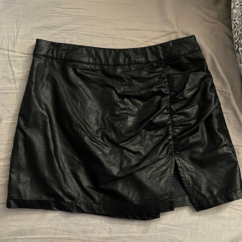 Cotton Candy LA Faux Leather Skort